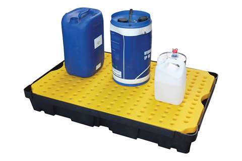 Qubb - Leak tray with grate - 100l - 1200x800x175mm  Qubb - Leak tray with grate - 100l - 1200x800x175mm