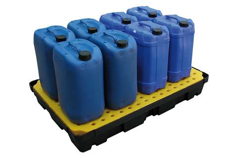 Qubb - Leak tray with grate - 100l - 1200x800x175mm  Qubb - Leak tray with grate - 100l - 1200x800x175mm