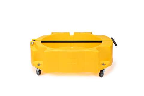 Qubb - Dolly for barrels with drawbar + brake - 300x960x800mm  Qubb - Dolly for barrels with drawbar + brake - 300x960x800mm