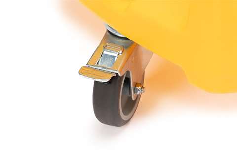 Qubb - Dolly for barrels with drawbar + brake - 300x960x800mm  Qubb - Dolly for barrels with drawbar + brake - 300x960x800mm