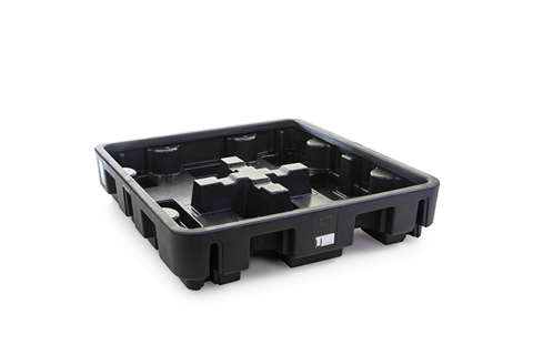Qubb - Leak tray with grate - 4 barrels - 250l - 1380x1290x280mm - not for DE/AT  Qubb - Leak tray with grate - 4 barrels - 250l - 1380x1290x280mm - not for DE/AT
