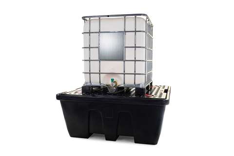Qubb - Spillpallet for 1 IBC - 1260 l - with grid - nestable  Qubb - Spillpallet for 1 IBC - 1260 l - with grid - nestable