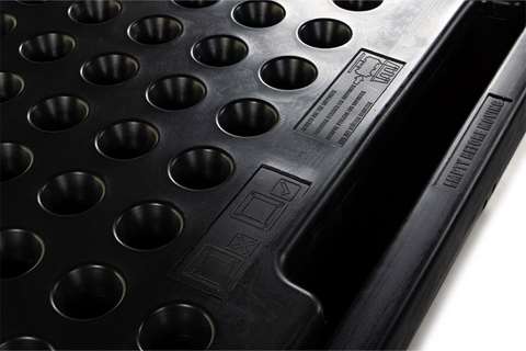 Qubb - Spillpallet for 1 IBC - 1260 l - with grid - nestable  Qubb - Spillpallet for 1 IBC - 1260 l - with grid - nestable