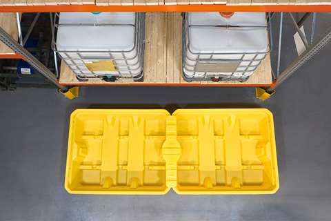 Qubb - Under rack leak tray 3200x1300x520mm - 1100l  Qubb - Under rack leak tray 3200x1300x520mm - 1100l