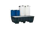 Spill tray 1220x820 - 215 l pe - with galvanized grid
