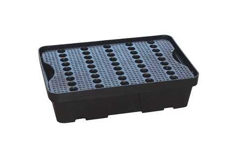 Qubb - Spillpallet with grid - 20l - 600x400x155mm  Qubb - Spillpallet with grid - 20l - 600x400x155mm