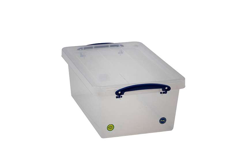 Solvable Box Really Useful Box - Transparent nestable reinforced box 10,2l stackable on