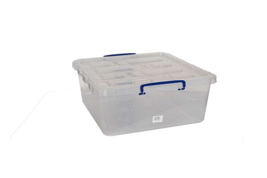 Inescapable Box Really Useful Box - Transparent nestable reinforced box 31,5l stackable on