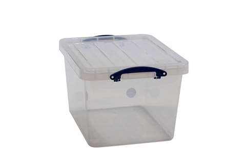 Transparent box incl lid 40l 500x395x315mm