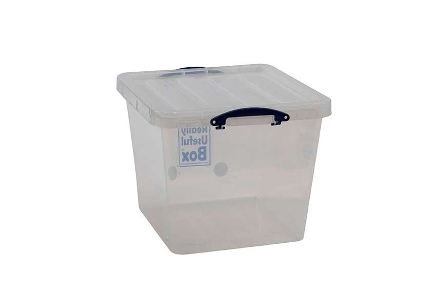 Rub Box Really Useful Box - Transparent nestable reinforced box 60l stackable on