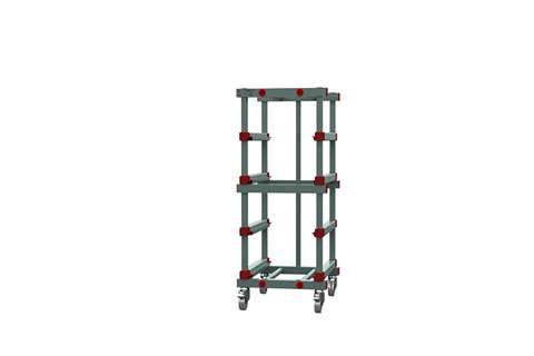 Qubb - EN trolley - 540x660x1320mm - 4 levels with spacing 220mm  Qubb - EN trolley - 540x660x1320mm - 4 levels with spacing 220mm