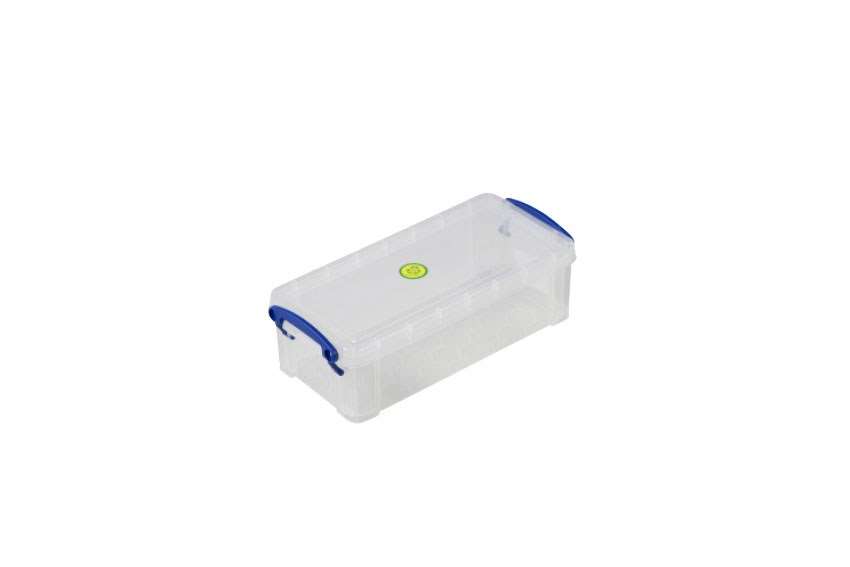 Rub Box Really Useful Box - Transparent box 0,90l stackable on included lid