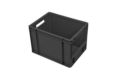 Euronorm warehouse bin - 400x300x275 mm with frontal opening - reg