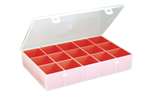 Organizer with 15 removable insert trays 188x268x50mm - series 5000
