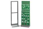 Metal wall frame with base 610x220x1950mm - series 7000