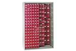 Metal wall cabinet 1250x600x2000 mm 220 tilt bins incl. - series 7000