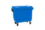 Maxi-container on 4 casters - 660 l coloured