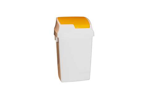 Qubb - Waste bin with hinged lid 50l - 315x390x670mm  Qubb - Waste bin with hinged lid 50l - 315x390x670mm