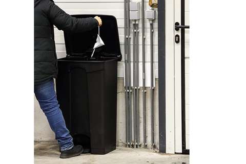 Probbax - Rectangular step-on waste bin 90l - 500x412x820mm  Probbax - Rectangular step-on waste bin 90l - 500x412x820mm