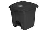 Probbax - Rectangular step-on waste bin 30l 410x398x435mm - 50% recycled