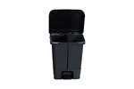 Probbax - Rectangular pedal bin 40L - double inner bucket - 470x370x510mm 