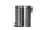Round pedal bin 5l - stainless steel 
