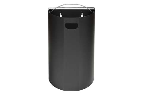 Probbax - Half-round wall bin - 40l - 350x190x495mm - incl. wall mounting  Probbax - Half-round wall bin - 40l - 350x190x495mm - incl. wall mounting