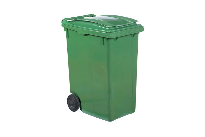 Waste containers with 2 or 4 casters