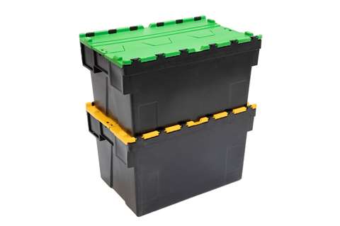Attached lid containers