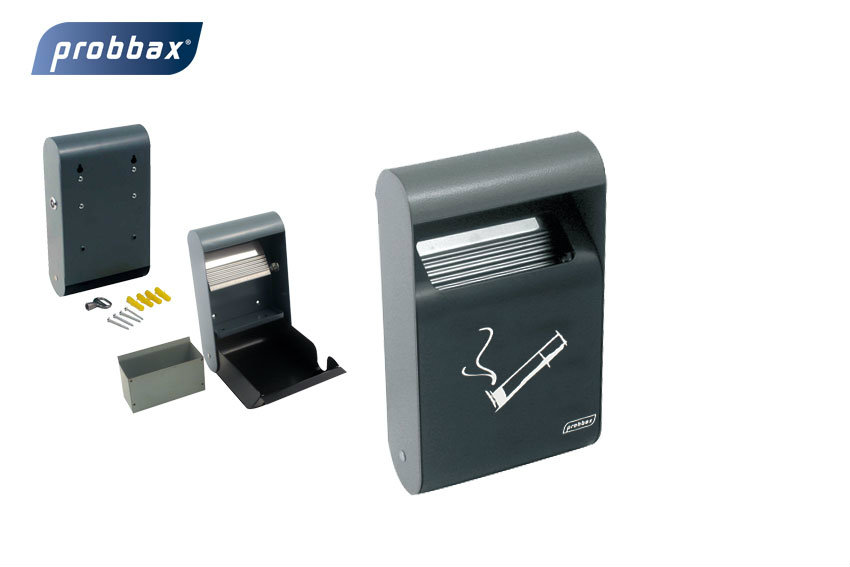 Rechthoekige wandasbak 1.5l - 150 peuken 