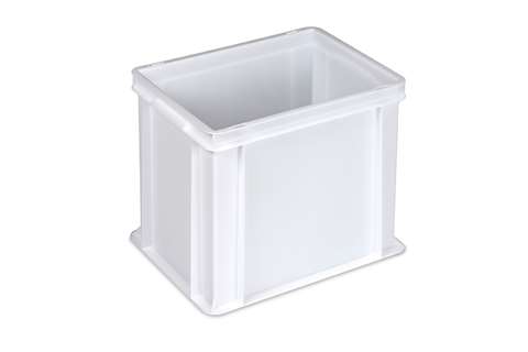 EN-Stapelbehälter Food natural 31l - 400x300x320mm - geschlossene Wände und Boden - geschl. Griffe