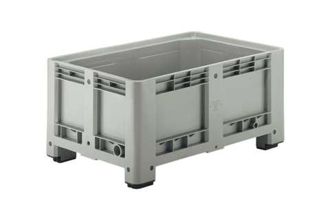 Pallet box 1200x800x580 mm - closed - 4 feet - 330 l