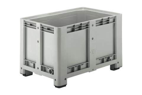 Palletbox 1200x800x760mm - gesloten - 470l - 4 poten