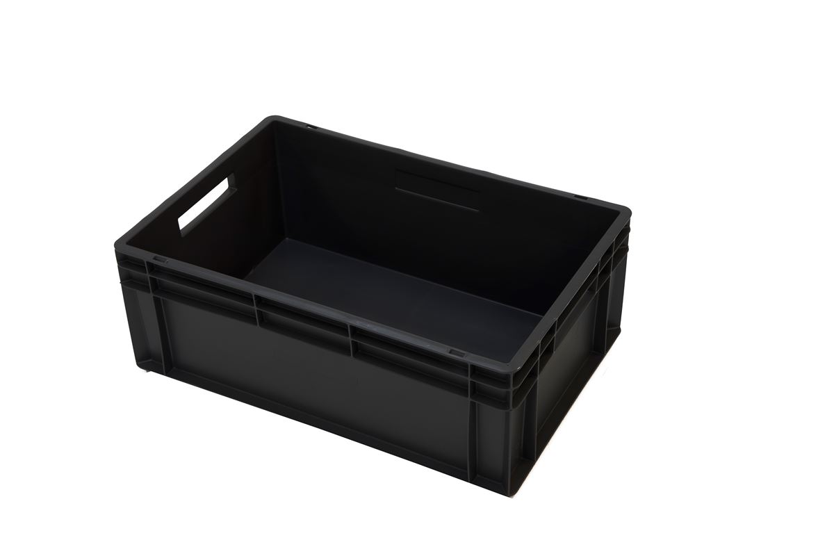EN Stacking bin Budget Recycled 42l - 600x400x220mm - closed sides and bottom 