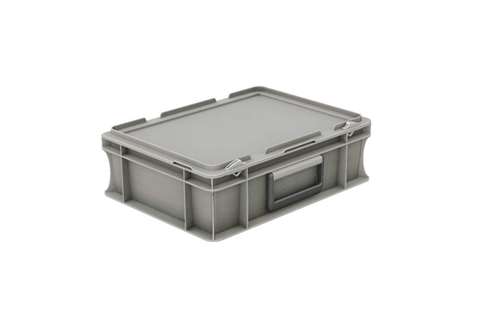 Euronorm coffre avec couvercle et poignee 10l - 400x300x133mm