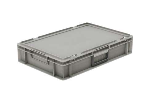Euronorm coffre avec couvercle et poignee 20l - 600x400x133mm