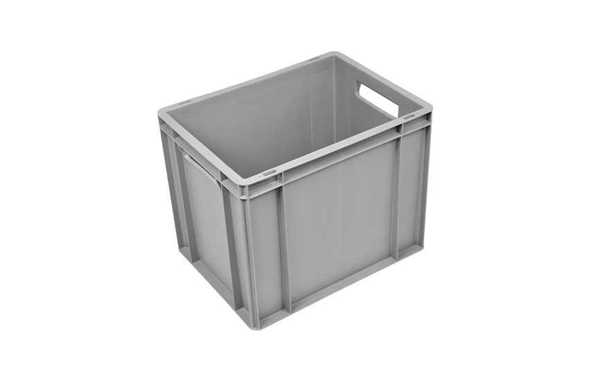 EN-Stapelbehälter Budget Grey 30l - 400x300x325mm - geschlossene Wände und Boden verstärkter 