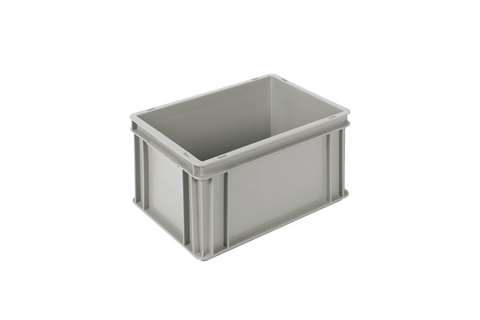 EN Stapelbak Classic 20l - 400x300x220mm - gesloten wanden en bodem - gesloten handvaten