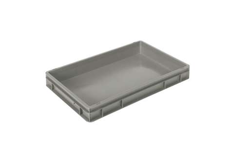 EN Stapelbak Classic 14l - 600x400x75mm - gesloten wanden en bodem - gesloten handvaten