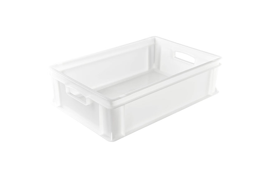 EN Stacking bin Classic 34l - 600x400x170mm - closed sides and bottom - open handles 
