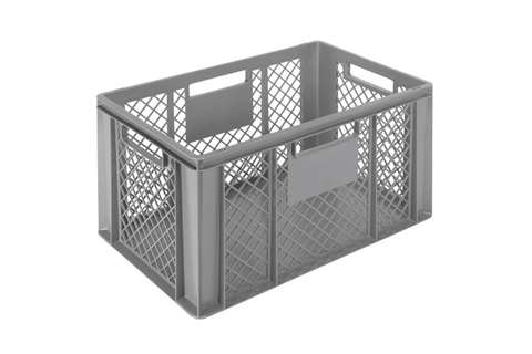EN Bac gerbable Classic 63l - 600x400x320mm - parois perforées et fond fermé