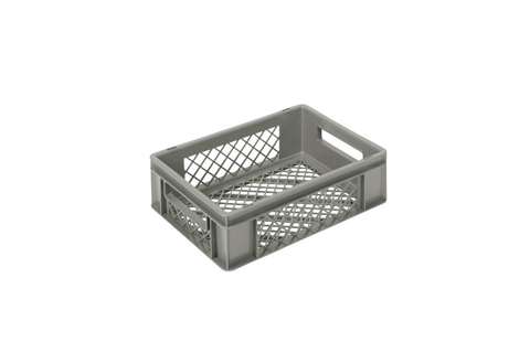 EN-Stapelbehälter Classic 11l - 400x300x126mm - perforierte wände und boden - offen Griffe