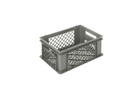 EN Stapelbak Classic 16l - 400x300x176mm - wanden en bodem geperforeerd - open handgrepen