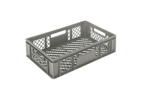 EN Bac gerbable Classic 29l - 600x400x150mm - parois et fond perforés - poignées ouvertes