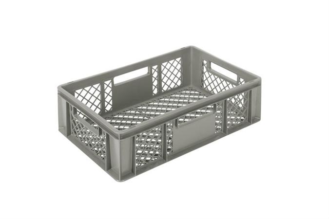 EN Bac gerbable Classic 33l - 600x400x170mm - parois et fond perforés - poignées ouvertes 