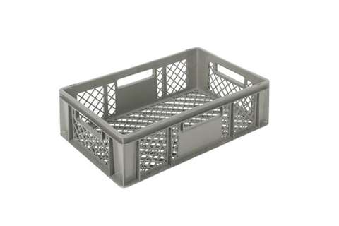 EN Bac gerbable Classic 33l - 600x400x170mm - parois et fond perforés - poignées ouvertes