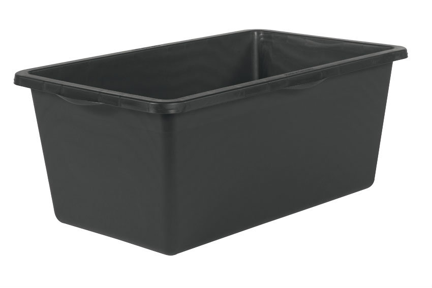 Rechthoekige bouwkuip heavy duty 90l - 785x470x312mm - met versterkte rand en bodem 