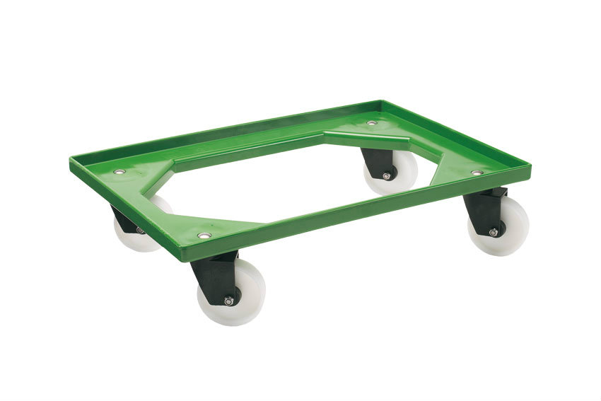 Transport undercarriage Food - 4 PA swivel castors - ABS frame - PA forks 