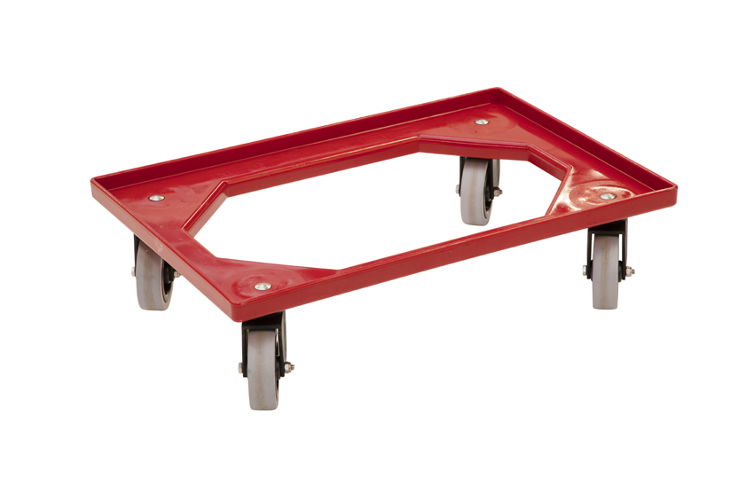 Transport undercarriage Food - 4 rubber swivel castors - ABS frame - PA forks 