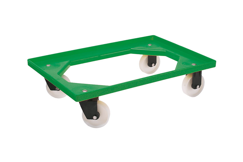 Transport undercarriage Food - 2 PA fixed + 2 PA swivel castors - ABS frame - PA forks 